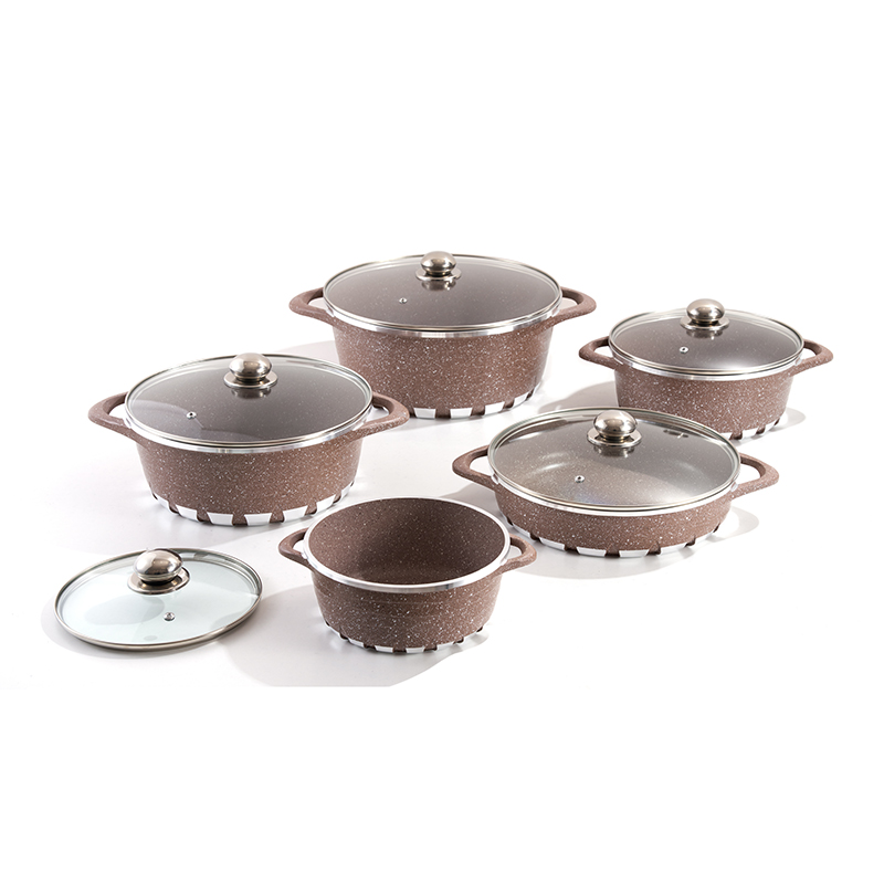 10pcs Spark Aluminium pot Set