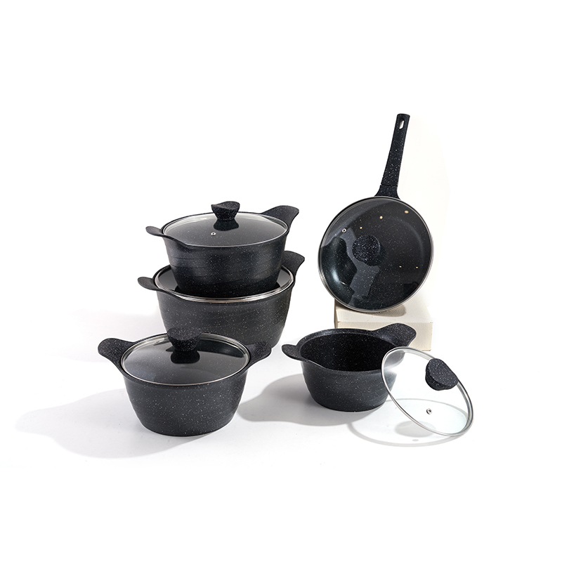 10pcs GranitePro Aluminium Cookware Set