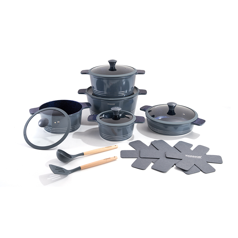 15pcs LineStack Aluminium Cookware Set