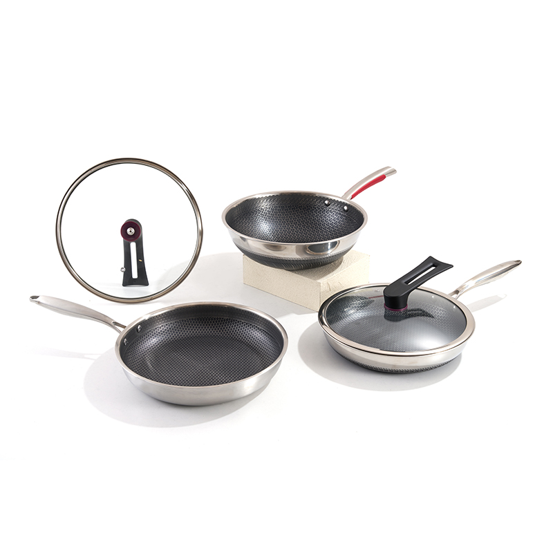 Honeycomb Stainless Steel Wok