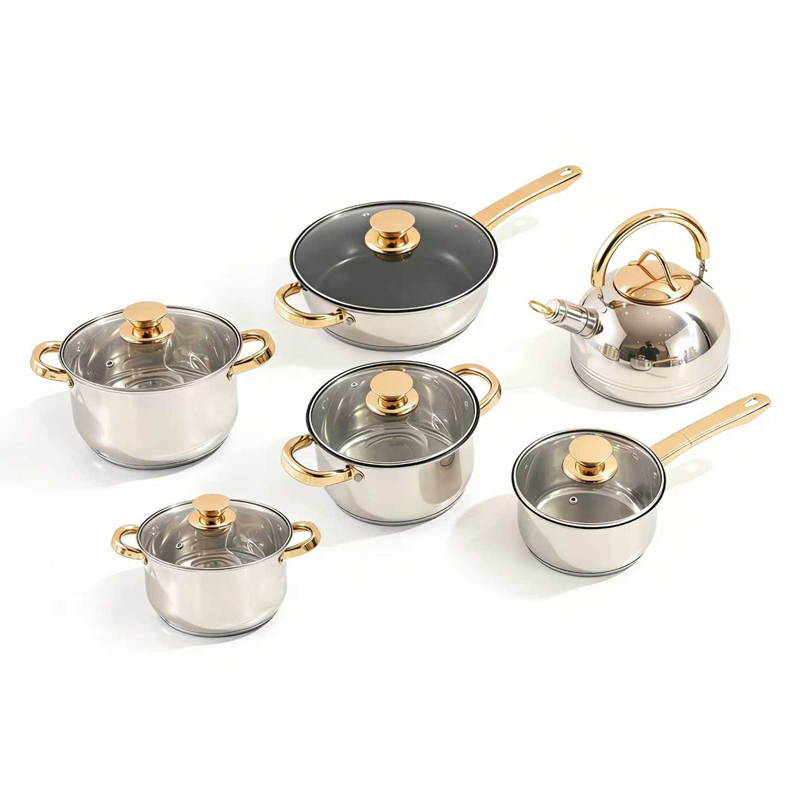 9pcs Stainless Steel Cookware Set