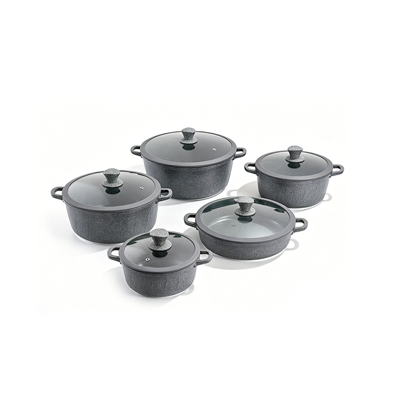 10pcs JadeGranite Aluminum pot Set 10pcs JadeGranite Aluminum pot Set