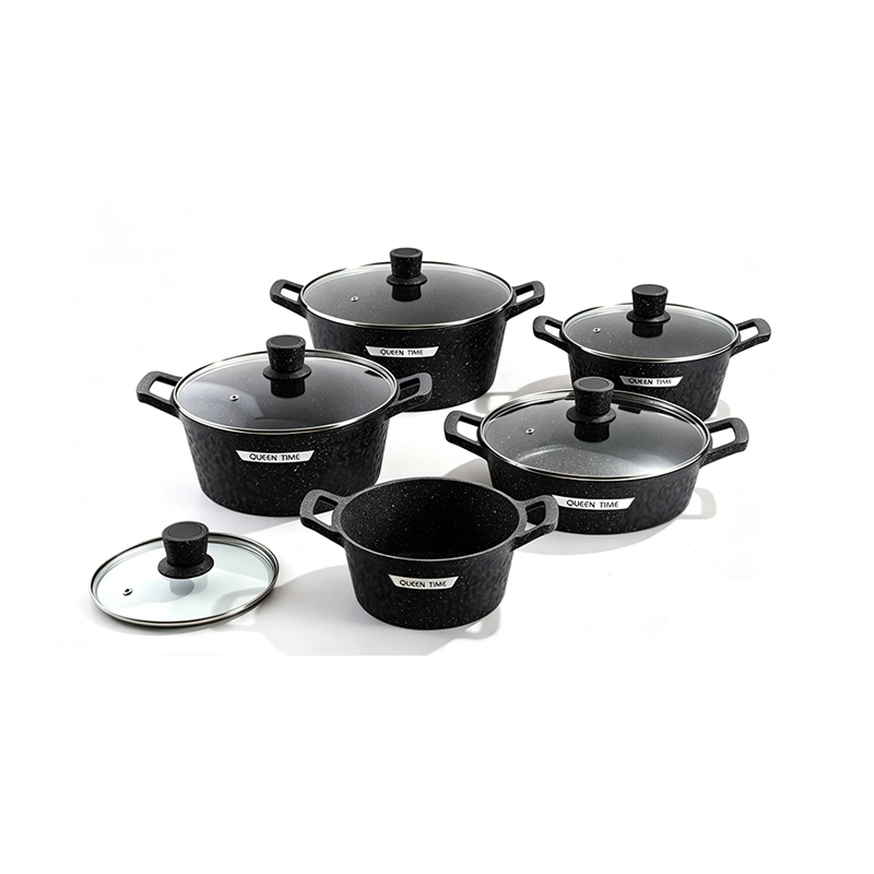 10pcs HammerGrip Granite Aluminum pot Set 10pcs HammerGrip Granite Aluminum pot Set