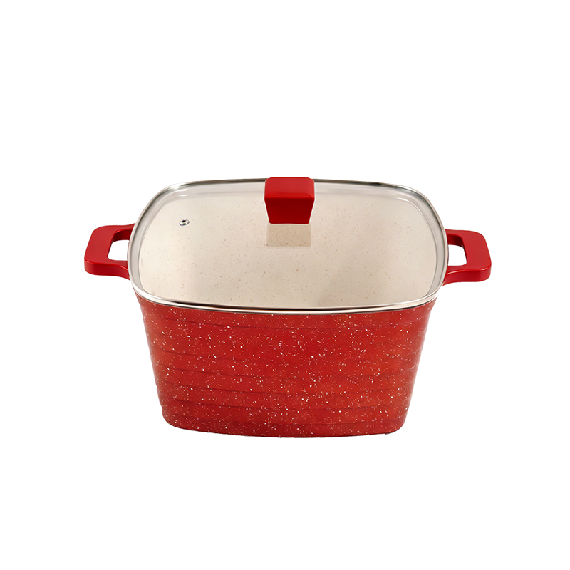 10pcs SpeckleSquare Granite Aluminum pot Set 10pcs SpeckleSquare Granite Aluminum pot Set