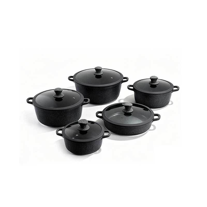 10pcs JadeGranite Aluminum pot Set 10pcs JadeGranite Aluminum pot Set