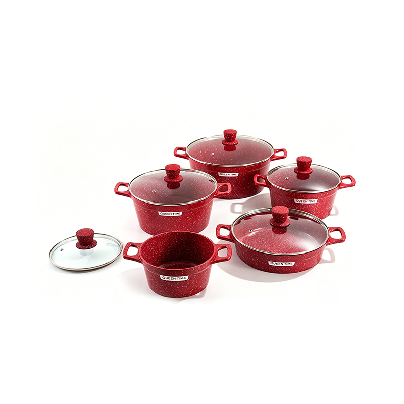 10pcs AmethystStone Aluminium pot Set 10pcs AmethystStone Aluminium pot Set