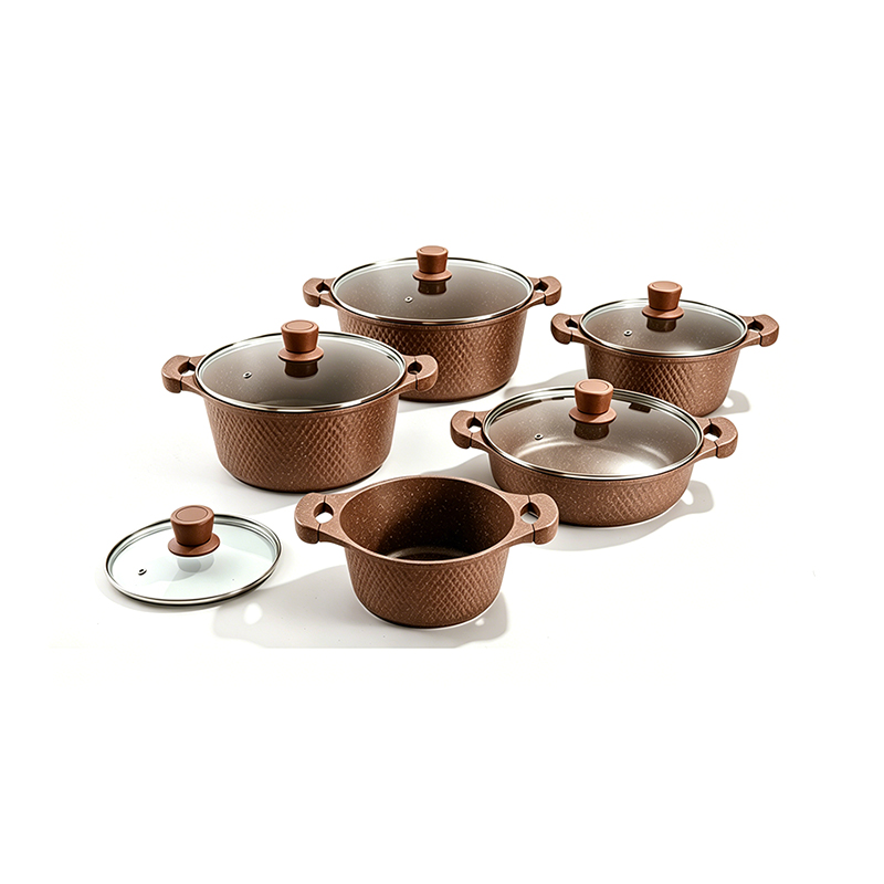 10pcs DiamondStone Granite Aluminum pot Set 10pcs DiamondStone Granite Aluminum pot Set