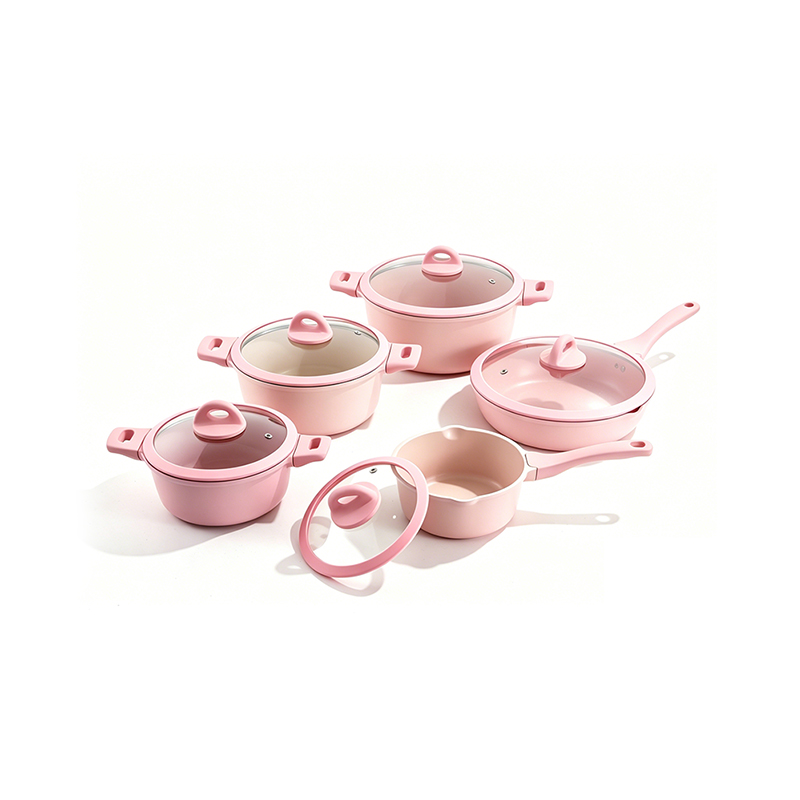 10pcs BlushWood Aluminium Cookware Set 10pcs BlushWood Aluminium Cookware Set