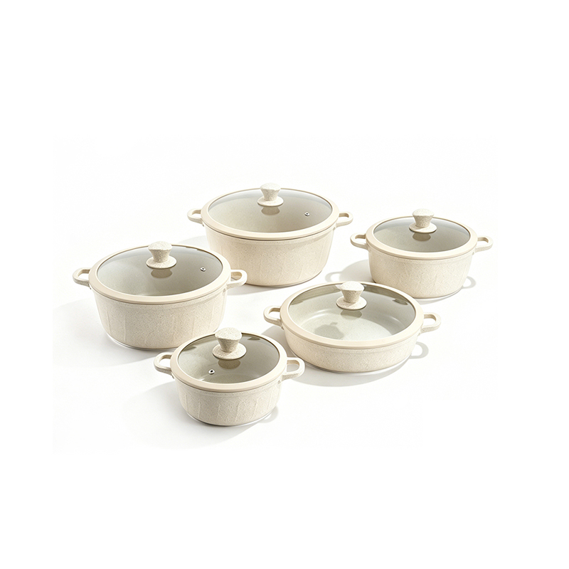 10pcs JadeGranite Aluminum pot Set 10pcs JadeGranite Aluminum pot Set