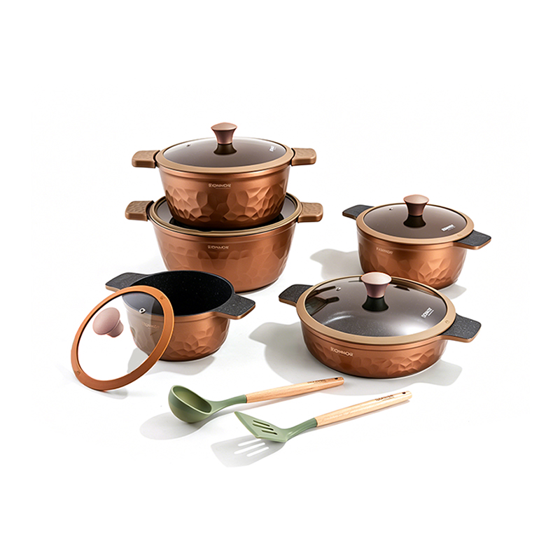 12pcs MintEmboss Aluminium Cookware Set 12pcs MintEmboss Aluminium Cookware Set
