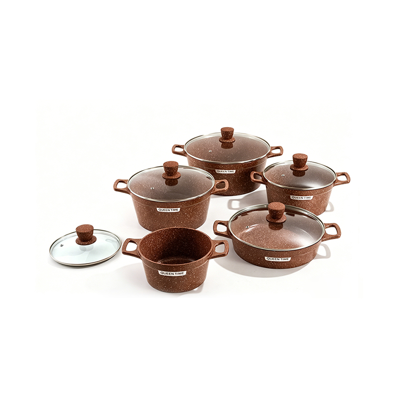 10pcs AmethystStone Aluminium pot Set 10pcs AmethystStone Aluminium pot Set