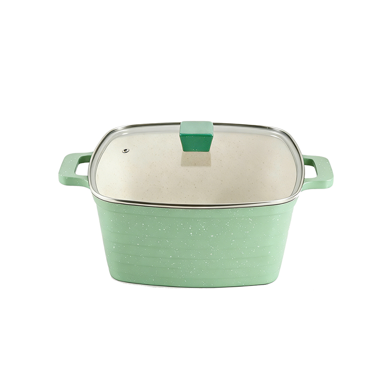 10pcs SpeckleSquare Granite Aluminum pot Set 10pcs SpeckleSquare Granite Aluminum pot Set