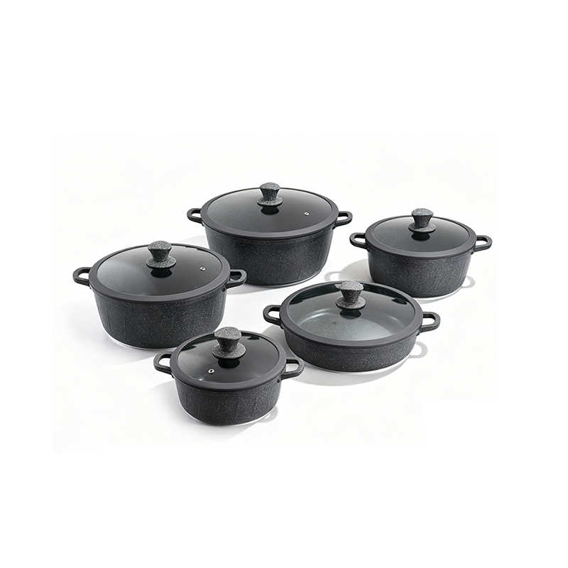 10pcs JadeGranite Aluminum pot Set 10pcs JadeGranite Aluminum pot Set