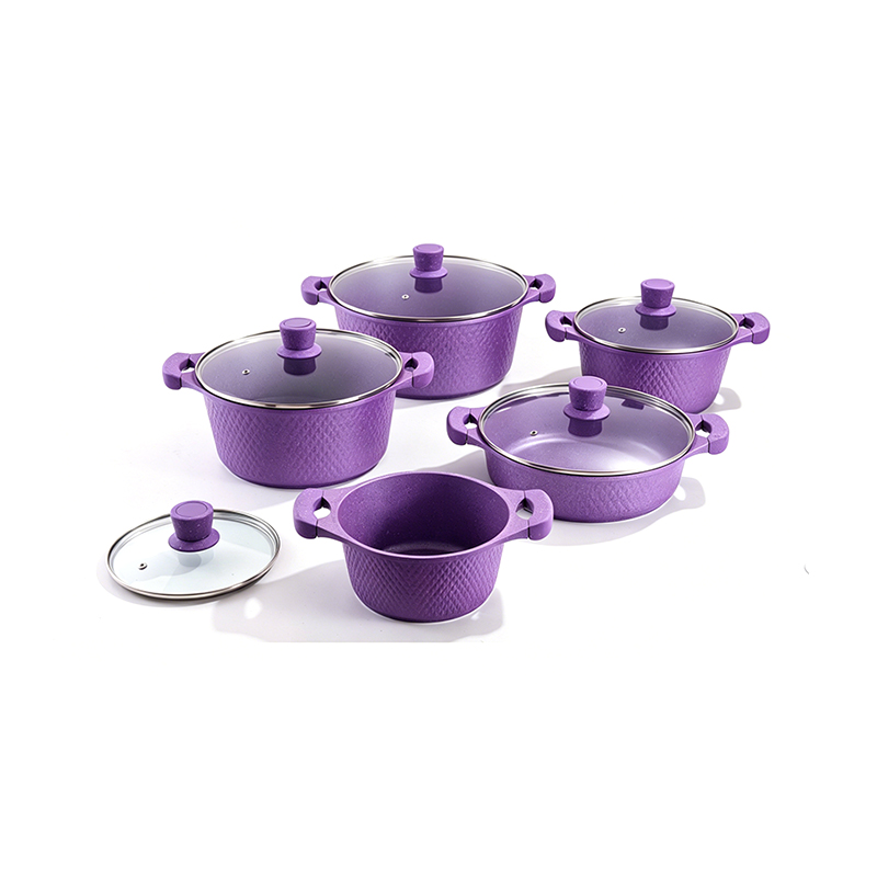 10pcs DiamondStone Granite Aluminum pot Set 10pcs DiamondStone Granite Aluminum pot Set