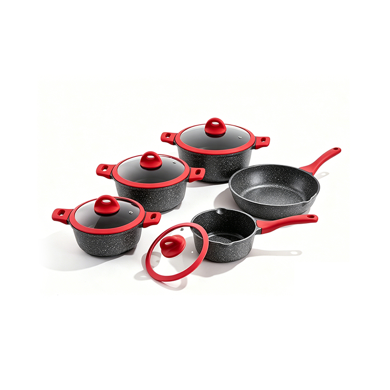 10pcs BlushWood Aluminium Cookware Set 10pcs BlushWood Aluminium Cookware Set