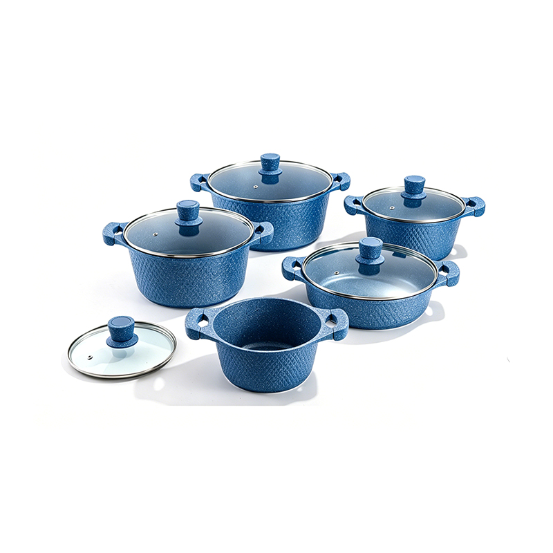 10pcs DiamondStone Granite Aluminum pot Set 10pcs DiamondStone Granite Aluminum pot Set