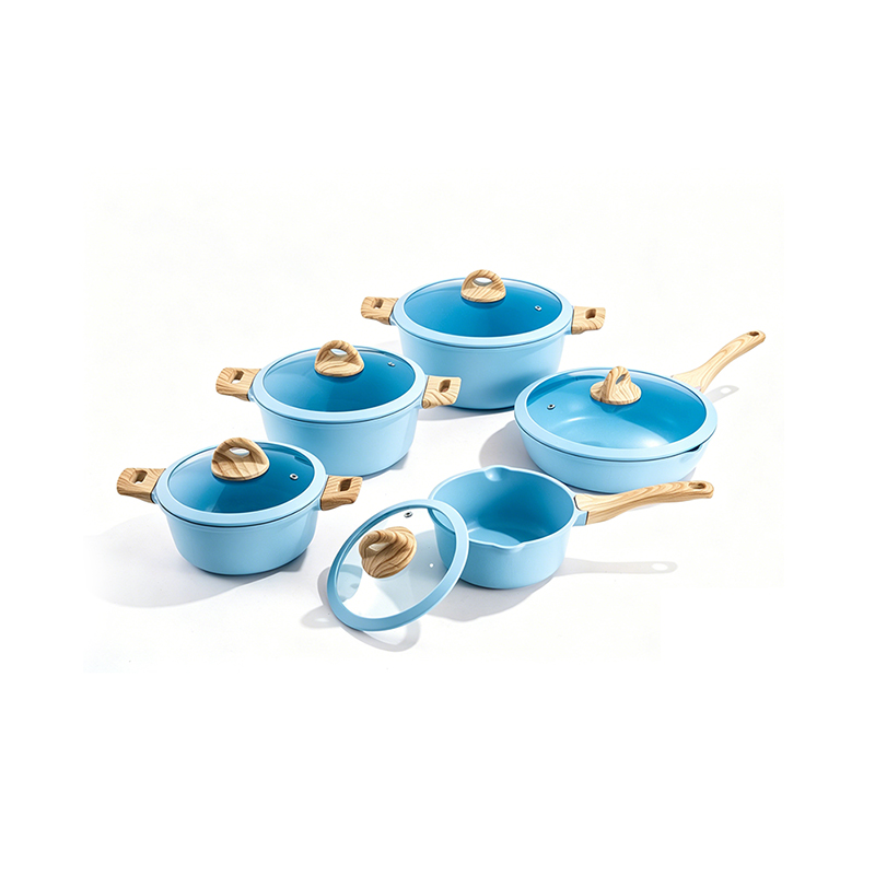 10pcs BlushWood Aluminium Cookware Set 10pcs BlushWood Aluminium Cookware Set