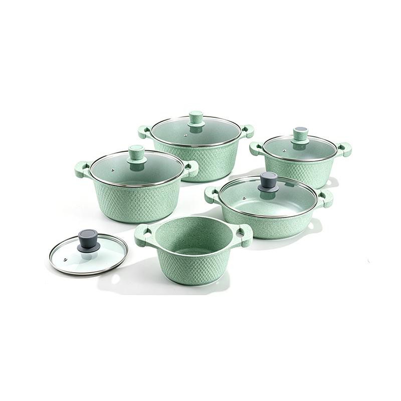 10pcs DiamondStone Granite Aluminum pot Set 10pcs DiamondStone Granite Aluminum pot Set