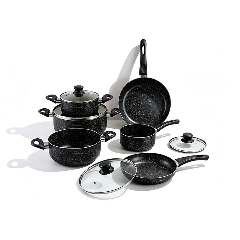 10pcs SpeckleEssential Aluminium Cookware Set 10pcs SpeckleEssential Aluminium Cookware Set