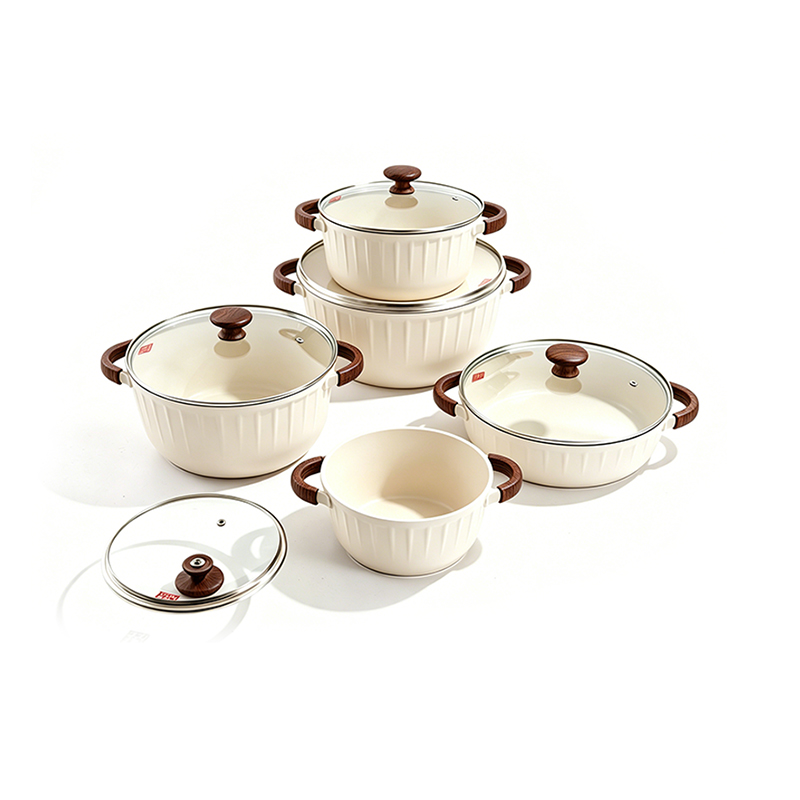 10pcs RidgedGlow Aluminum pot Set 10pcs RidgedGlow Aluminum pot Set