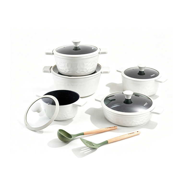 12pcs MintEmboss Aluminium Cookware Set 12pcs MintEmboss Aluminium Cookware Set