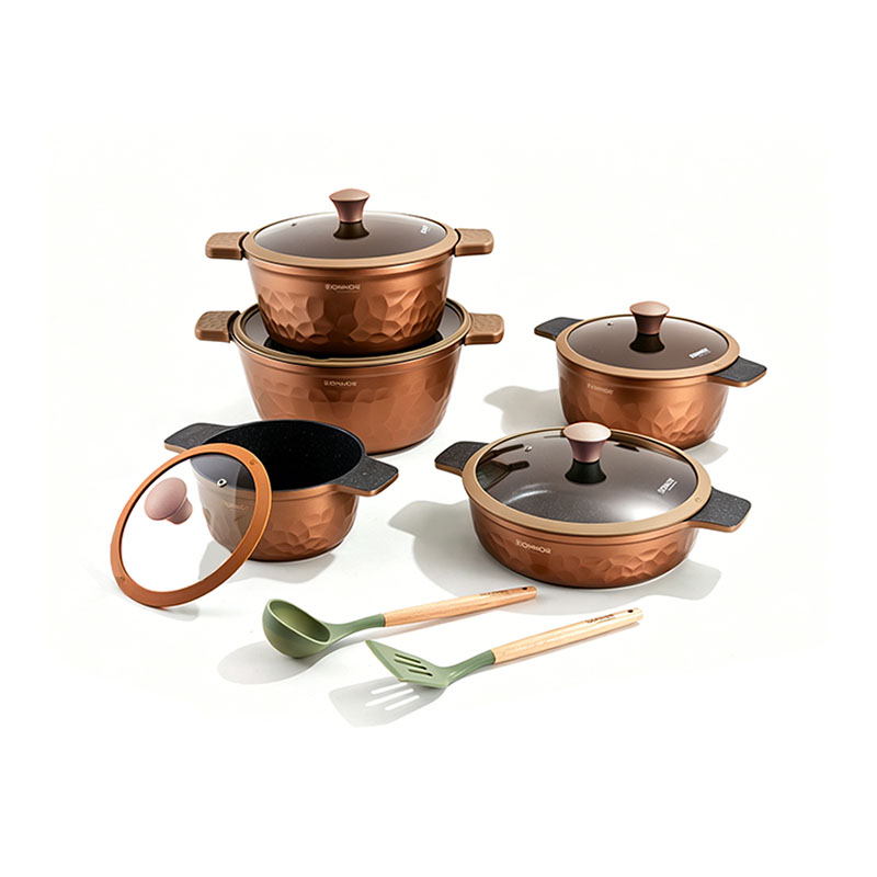 12pcs MintEmboss Aluminium Cookware Set 12pcs MintEmboss Aluminium Cookware Set