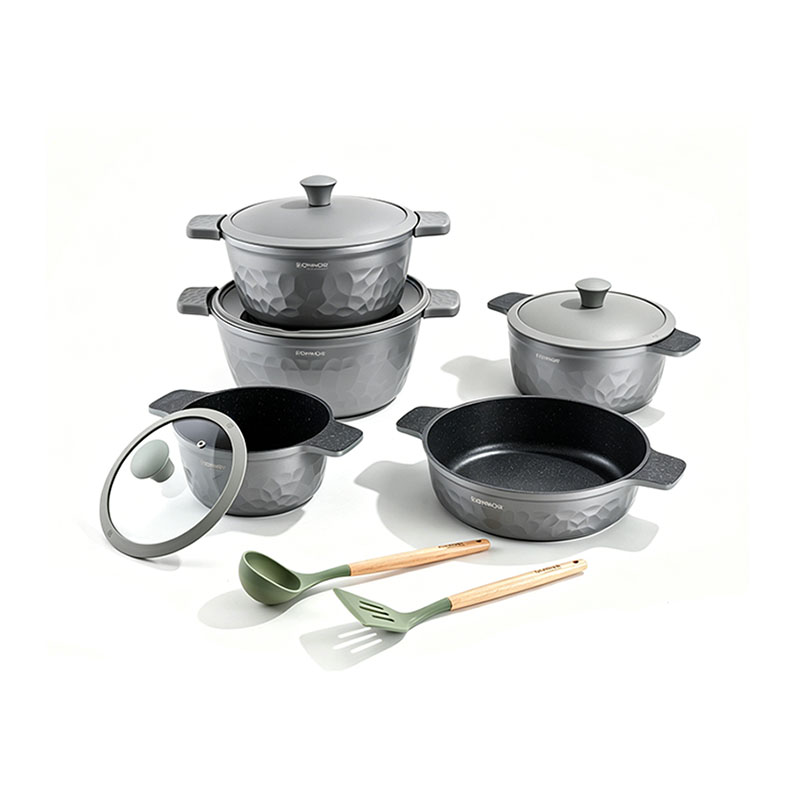 12pcs MintEmboss Aluminium Cookware Set 12pcs MintEmboss Aluminium Cookware Set