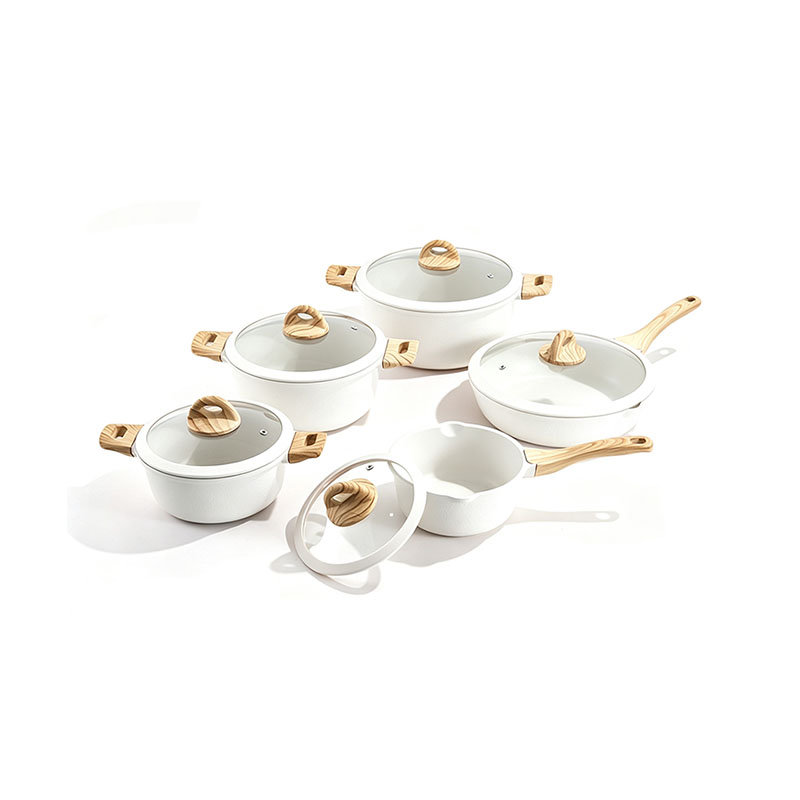 10pcs BlushWood Aluminium Cookware Set 10pcs BlushWood Aluminium Cookware Set