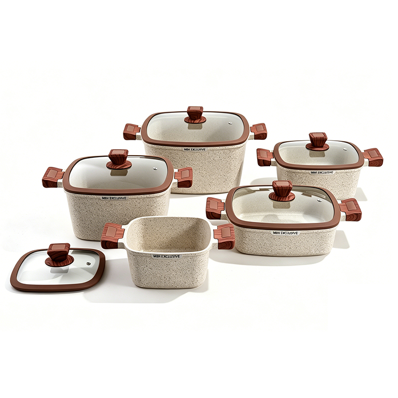 10pcs TreePattern Aluminum Pot Set 10pcs TreePattern Aluminum Pot Set