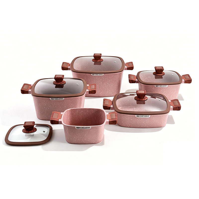 10pcs TreePattern Aluminum Pot Set 10pcs TreePattern Aluminum Pot Set